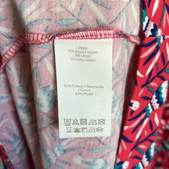 Boden Elspeth Jersey Bird Print Pink Jersey Dress - Picture 8 of 8